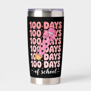 100 days of school celebration insulated tumbler