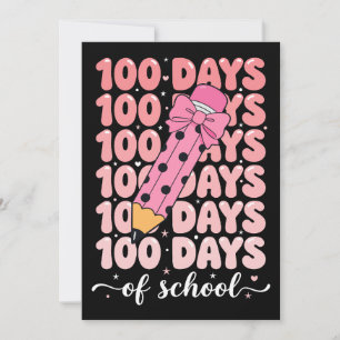 100 days of school celebration invitation