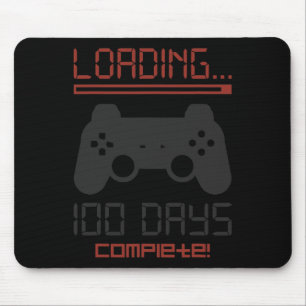 100 Days Of School Complete Gamer Video Games Boys Mouse Pad