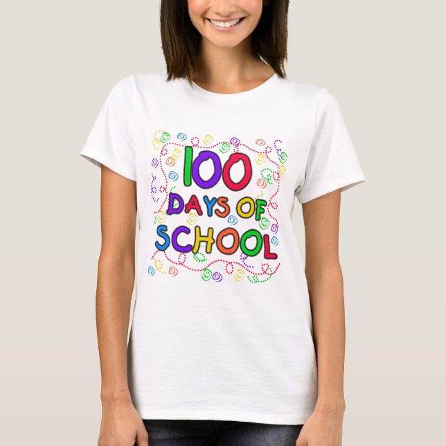 100 Days of School Confetti Tshirts and Gifts (Front)