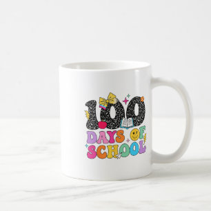 100 Days Of School Coquette Bow Pencil Teacher Stu Coffee Mug