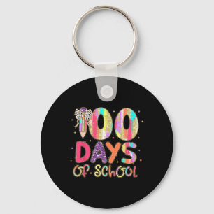 100 Days Of School Coquette Pencil Bow Teachers Gi Keychain