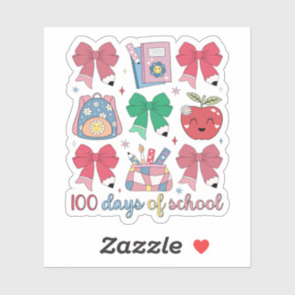 100 Days Of School Coquette Pencil Bows Cute