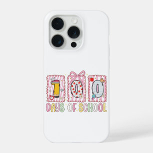 100 Days of School Cute Colourful 100th Day iPhone 15 Pro Case