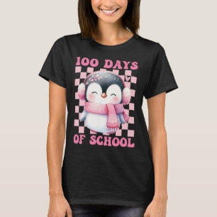 100 Days Of School Cute Penguin With Ckpack School T-Shirt