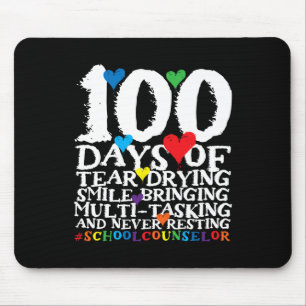 100 Days Of School Cute School Counsellor Mouse Pad