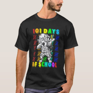 100 Days Of School Dalmatian Dog 100 Days Smarter  T-Shirt