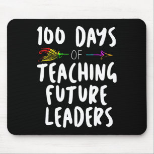 100 Days of School Design Gift For Teachers Teachi Mouse Pad