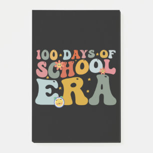 100 Days Of School Era Groovy Teacher Kids Post-it Notes