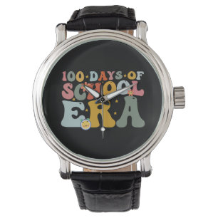  100 Days Of School Era Groovy Teacher Kids Watch