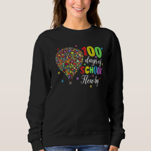 100 Days Of School Flew By Shirt Hot Air Balloon P