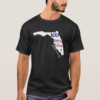 100 days of school Florida Polk County  student te T-Shirt