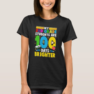 100 Days of School for 2nd Grade Teacher T-Shirt