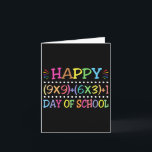 100 Days Of School Funny Math Teacher  Card<br><div class="desc">100 Days Of School Funny Math Teacher</div>