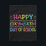 100 Days Of School Funny Math Teacher  Fleece Blanket<br><div class="desc">100 Days Of School Funny Math Teacher</div>