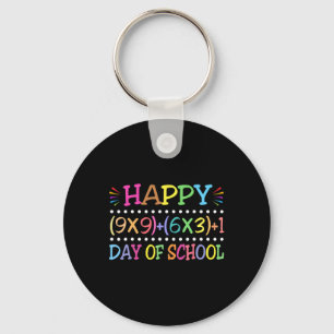 100 Days Of School Funny Math Teacher  Keychain