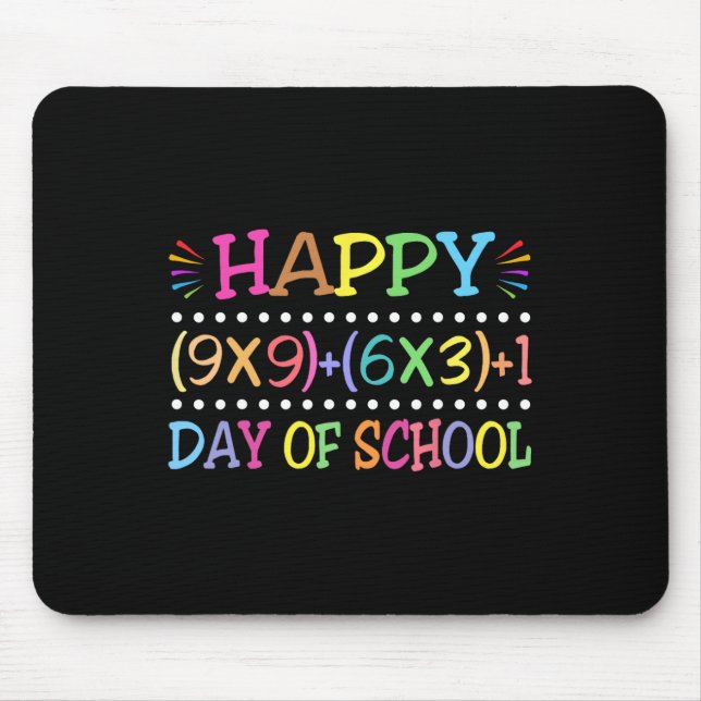 100 Days Of School Funny Math Teacher  Mouse Pad (Front)