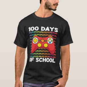100 Days of School Gamer Boy Costume Outfit Game C T-Shirt