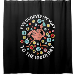 100 Days Of School Groove Flamingo Face Mask