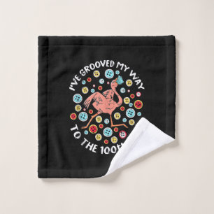 100 Days Of School Groove Flamingo Face Mask Wash Cloth