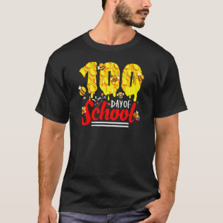100 Days Of School Group Cute Bees Funny Teachers T-Shirt