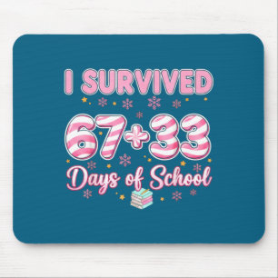 100 Days Of School I Survived 67 33 Days Of School Mouse Pad