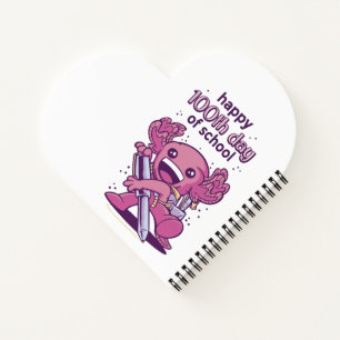 100 days of school invitation T-Shirt Notebook