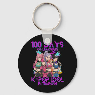 100 Days Of School K Pop 100 Days Stronger Kids K- Keychain