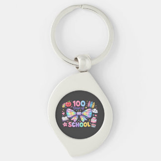 100 Days Of School Keychain