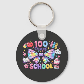 100 Days Of School Keychain