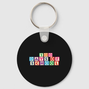 100 Days Of School Keychain