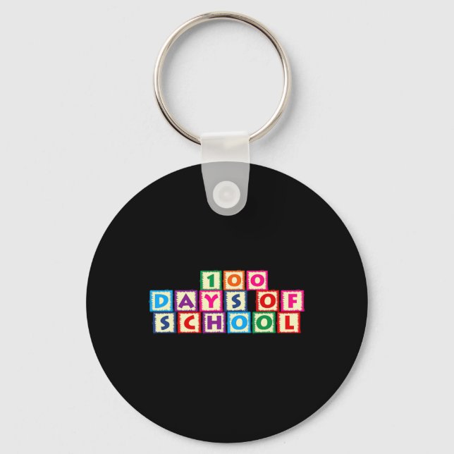 100 Days Of School  Keychain (Front)