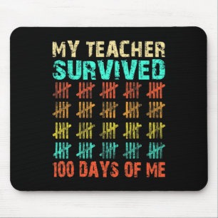 100 Days of School Kids 100th Day of School Costu Mouse Pad
