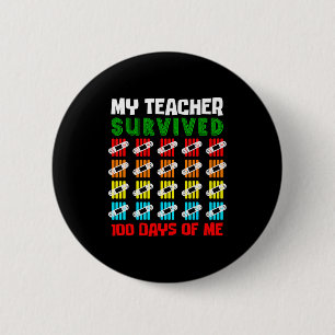 100 Days Of School Kids 100th Day Of School Costum 2 Inch Round Button