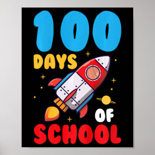 100 Days Of School Kids 100th Day Of School Poster