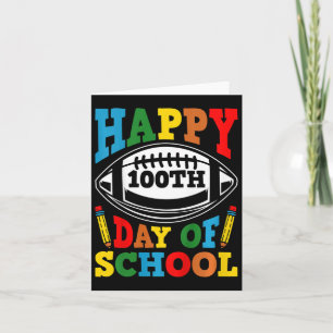 100 Days Of School Kids Boys Happy 100th Day Of Sc Card