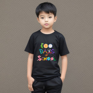 100 Days of School Kids' T-Shirt 100 Days Brighter