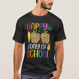 100 Days Of School Leopard Teacher And Student 1 T-Shirt