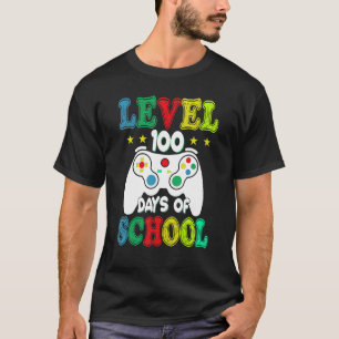 100 Days of School Level Unlocked Video Games Game T-Shirt