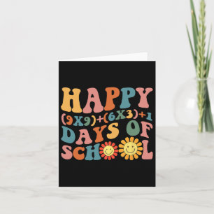 100 Days Of School Math Formula 100th Day Student  Card