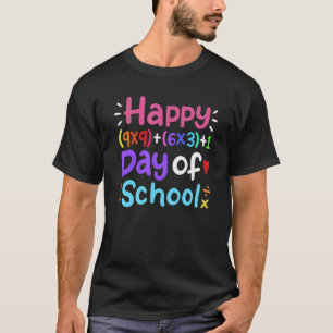 100 Days Of School Math Teacher Student T-Shirt