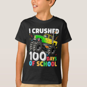 100 Days of School Monster Truck 100th Day of Scho T-Shirt