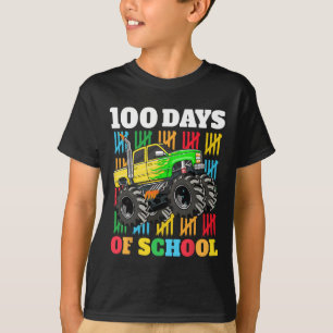 100 Days of School Monster Truck 100th Day of Scho T-Shirt