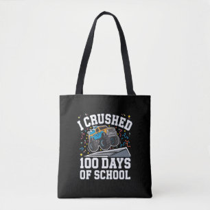 100 Days of School Monster Truck 100th Day School Tote Bag