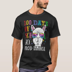 100 Days Of School No Prob-llama 100th Day Of Scho T-Shirt