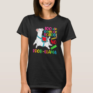 100 Days Of School No Prob-Llama Funny Llama 100th T-Shirt