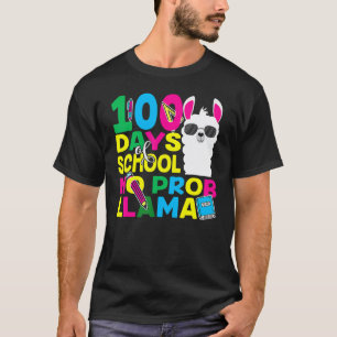 100 Days Of School No Prob Llama Llama Teacher And T-Shirt