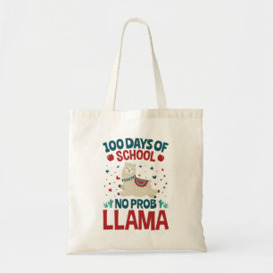 100 Days of School No Prob Llama Tote Bag