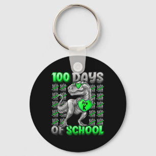 100 Days Of School Pre-k 100 Days Smarter Boys Keychain