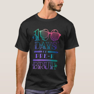 100 Days of School Pre-K Student Teacher 100th Day T-Shirt